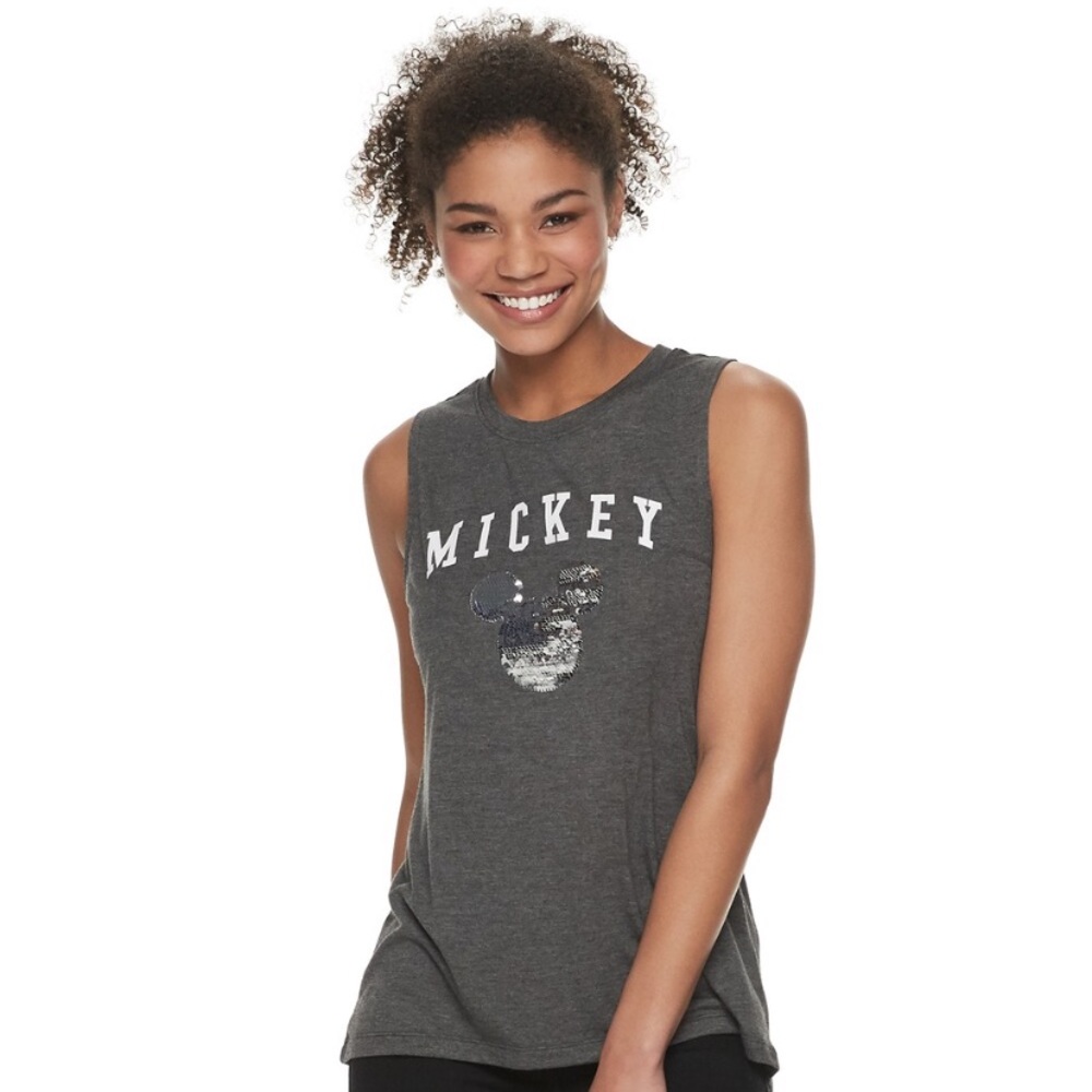 5 for $20! Mickey Mouse sequin tank w/ USA 🇺🇸 - Picture 2 of 4
